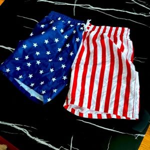Brand new American flag swimming trunks Sz XL